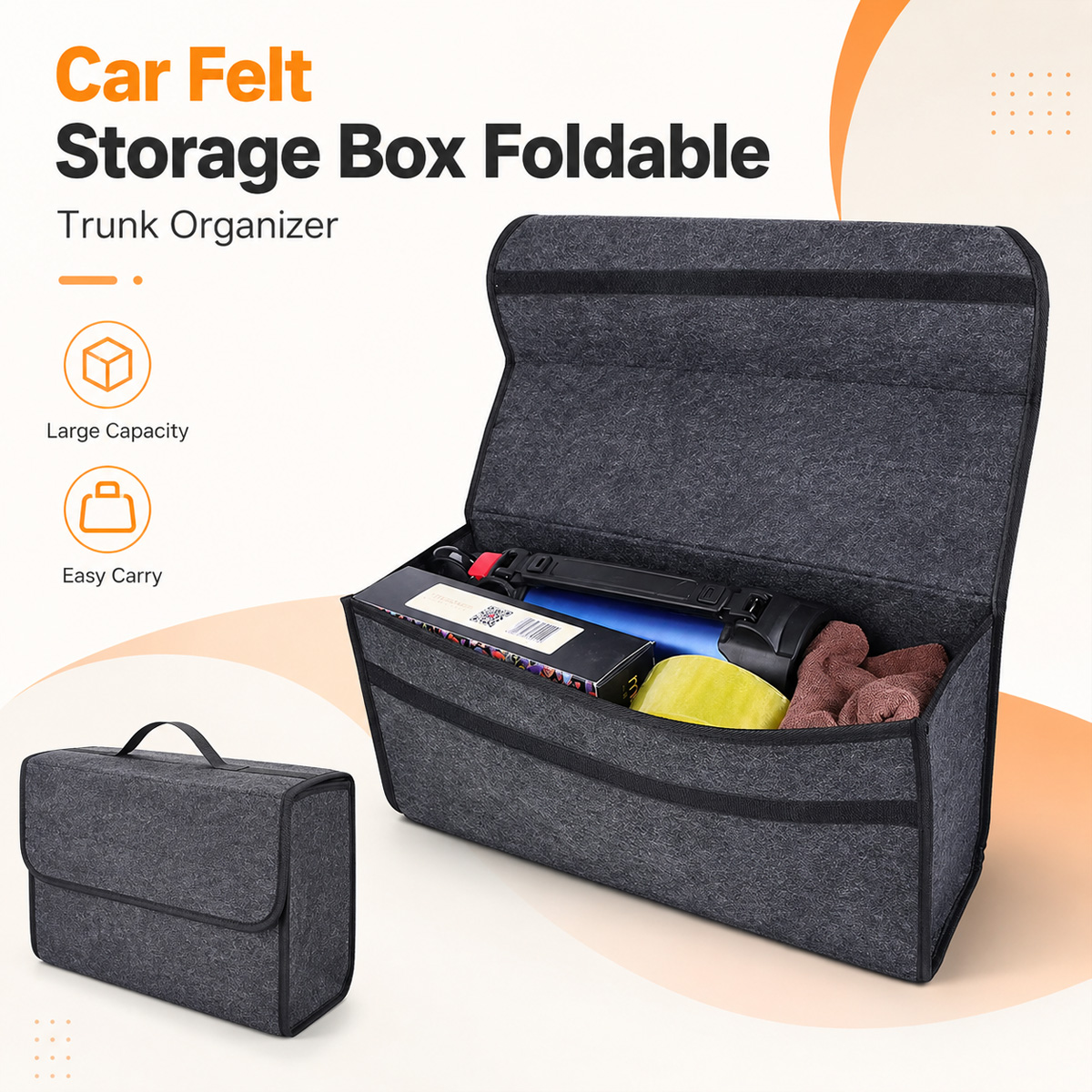 Car Trunk Organizer Foldable Storage Box - YONGRUN Kotak Penyimpanan Mobil Lipat dari
