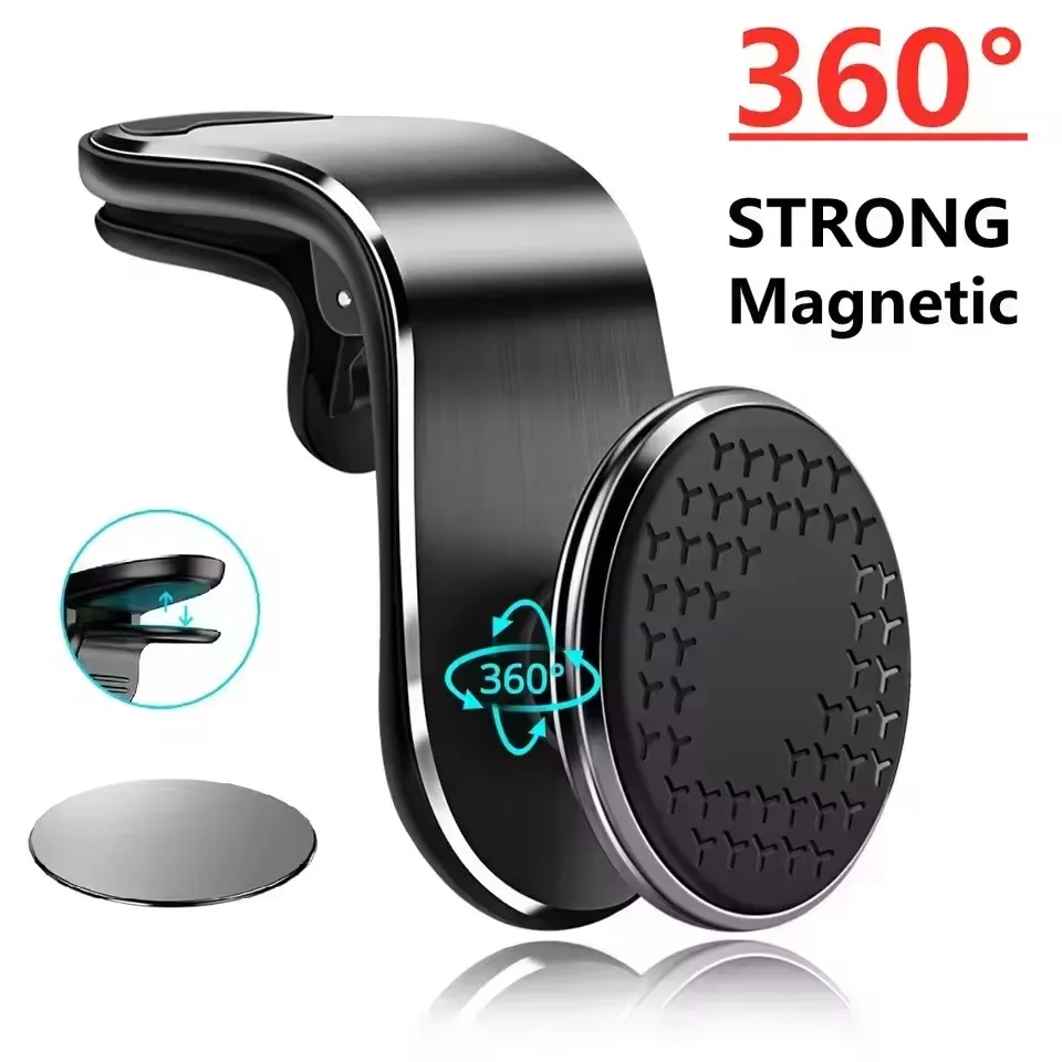 Magnetic Phone Holder For Car Vent - Penyangga Ponsel Magnetik untuk Mobil, Dudukan