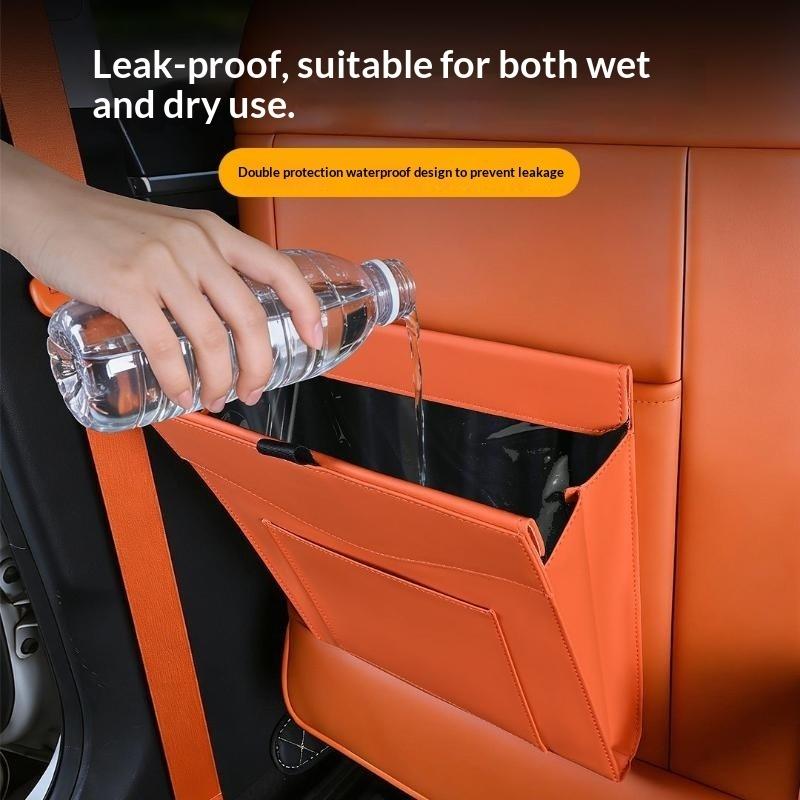 Waterproof Car Trash Can With Lid - Tempat Sampah Mobil, Tahan Air, Dapat