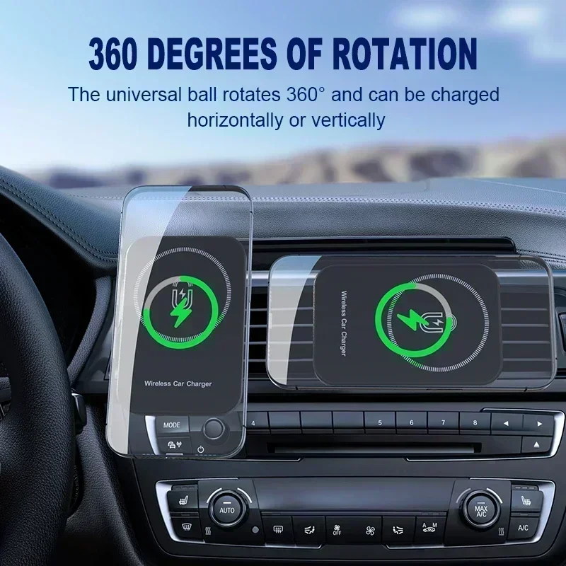 Penyangga Pengisi Daya Nirkabe - Magnetic Phone Holder For Car Vent ulasan dan harga