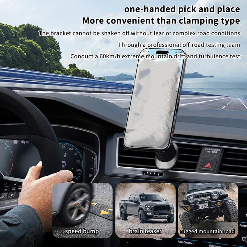 Baru 1 Buah Dudukan Ponsel Mag - Magnetic Phone Holder For Car Vent ulasan dan harga