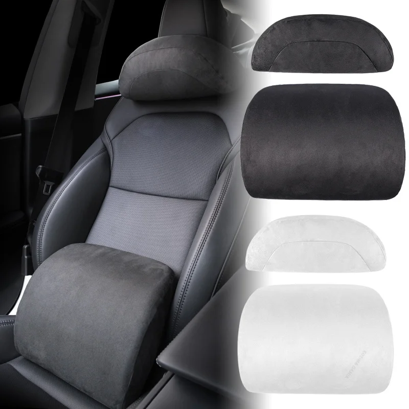 Untuk Tesla Model Y/3, Bantal  - Memory Foam Car Neck Pillow Lumbar Support ulasan dan harga