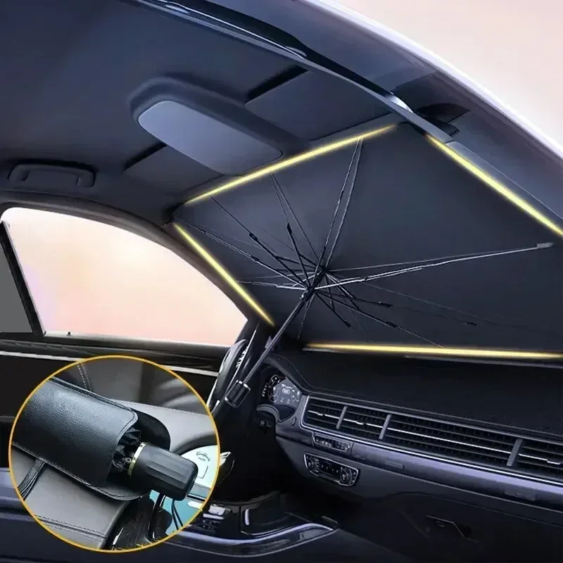 Penutup Kaca Depan Mobil Lipat - Car Sunshade Windshield Umbrella Foldable ulasan dan harga