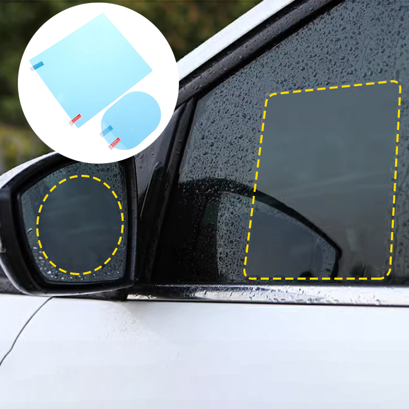 4 Buah Film Cermin Tahan Air A - Anti Glare Car Rearview Mirror Film ulasan dan harga