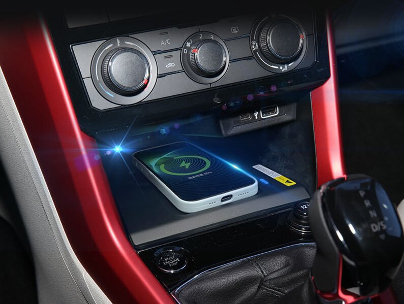 Untuk Volkswagen T-CROSS Tacqu - Wireless Car Charger Mount Fast Charging ulasan dan harga