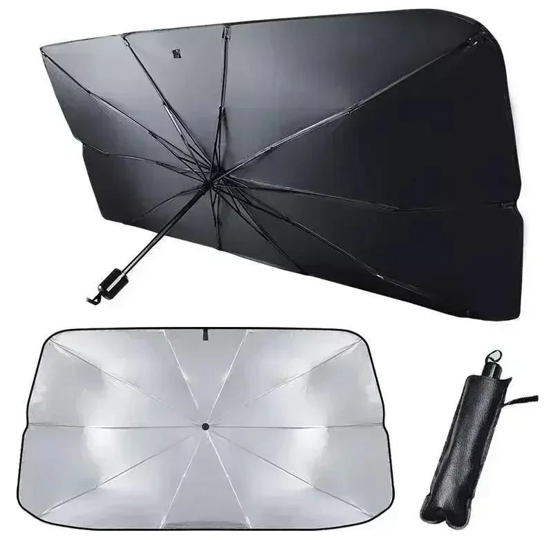 Payung Penutup Kaca Depan Mobi - Car Sunshade Windshield Umbrella Foldable ulasan dan harga